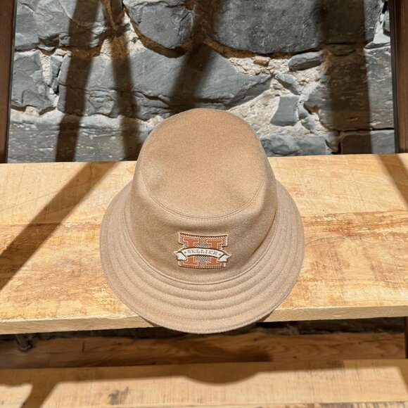 Hermès Harper H Sellier Beige Cashmere Bucket Hat - Picture 6 of 13